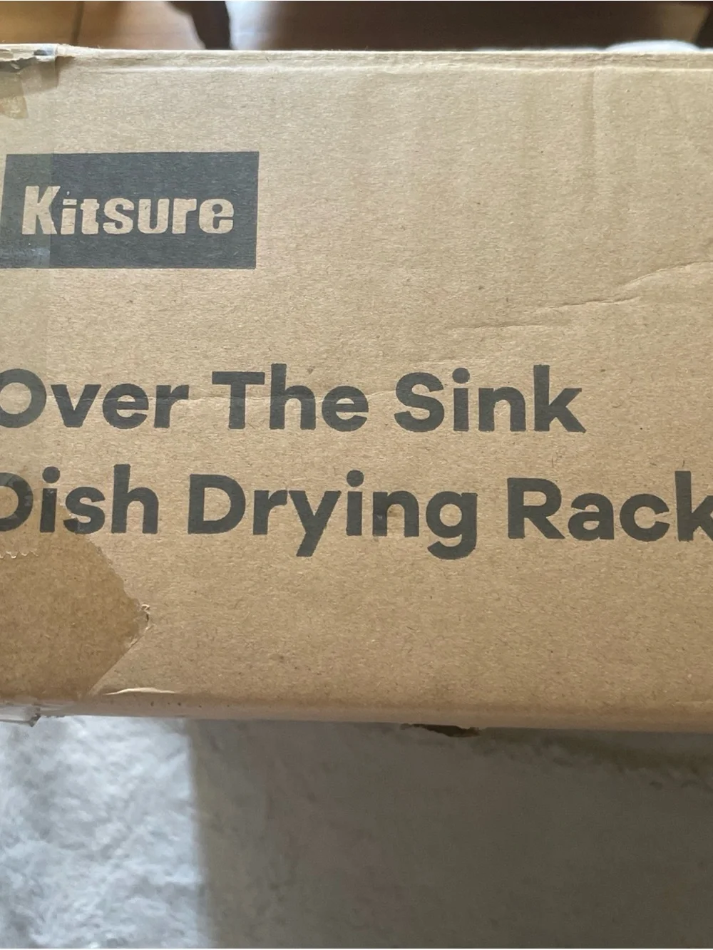 Over The Sink Dish Drying Rack - white